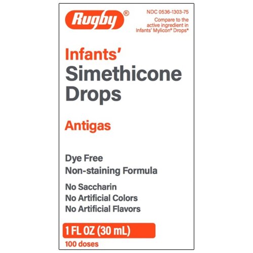 Major Pharmaceuticals-00536130375 Infant Gas Relief Rugby 40 mg / 0.6 mL Strength Oral Drops 1 oz.