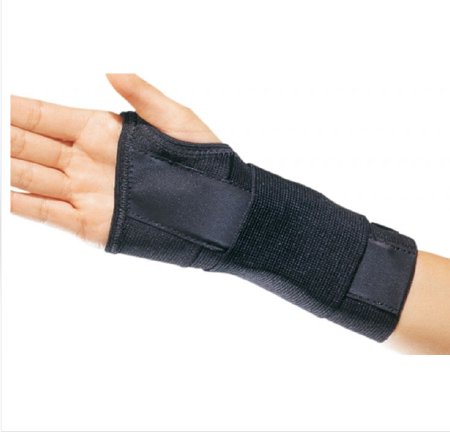 DJO-79-87155 Wrist Brace ProCare CTS Contoured Aluminum / Cotton / Elastic Right Hand Black Medium