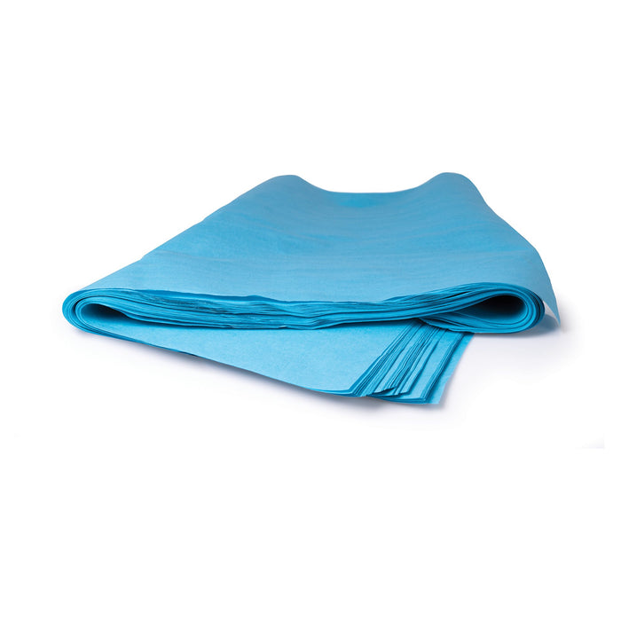 McKesson-18-489 Sterilization Wrap Blue 30 X 30 Inch Single Layer Cellulose Steam / EO Gas