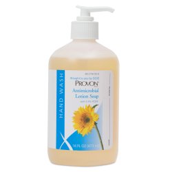 GOJO-4303-12 Antimicrobial Soap PROVON Lotion 16 oz. Pump Bottle Citrus Scent