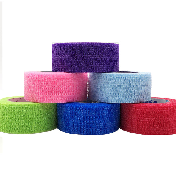 Andover Coated Products-5100CP Cohesive Bandage CoFlex NL 1 Inch X 5 Yard 12 lbs. Tensile Strength Self-adherent Closure Neon Pink / Blue / Purple / Light Blue / Neon Green / Red NonSterile
