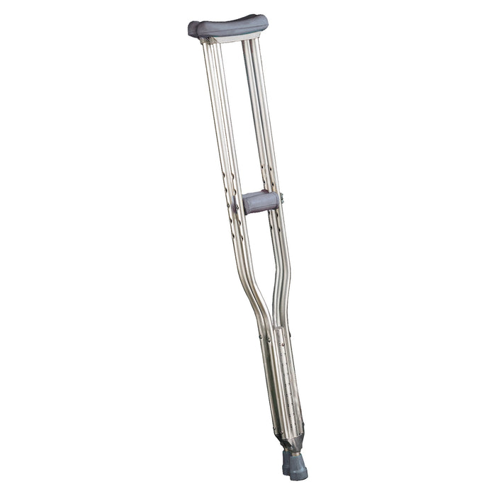 Cypress-16-11527 Underarm Crutches Cypress Aluminum Frame Youth 175 lbs. Weight Capacity Push Button Adjustment