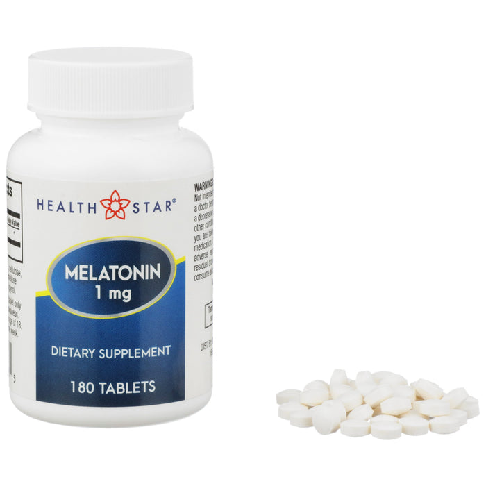 McKesson-884-18 Natural Sleep Aid Geri-Care 180 per Bottle Tablet 1 mg Strength