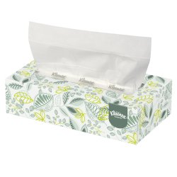 Kimberly Clark-21601 Kleenex Naturals Facial Tissue White 8 X 8-2/5 Inch 125 Count