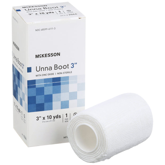 McKesson-2066 Unna Boot 3 Inch X 10 Yard Cotton Zinc Oxide NonSterile