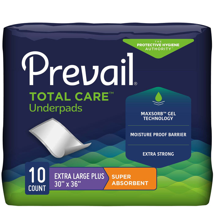 First Quality-PV-410 Underpad Prevail Total Care 30 X 36 Inch Disposable Polymer Heavy Absorbency