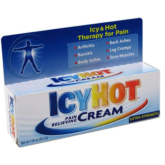 Chattem Inc-04116700883 Topical Pain Relief Icy Hot 10% - 30% Strength Menthol / Methyl Salicylate Cream 1.25 oz.