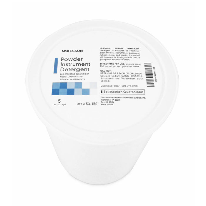 McKesson-53-150 Instrument Detergent Powder Concentrate 5 lbs. Pail Citrus Scent