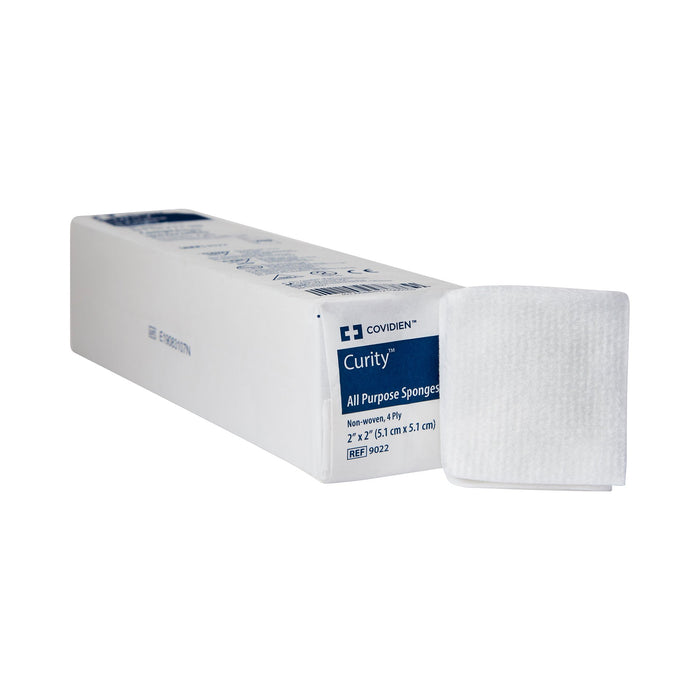 Cardinal-9022 Nonwoven Sponge Curity Polyester / Rayon 4-Ply 2 X 2 Inch Square NonSterile