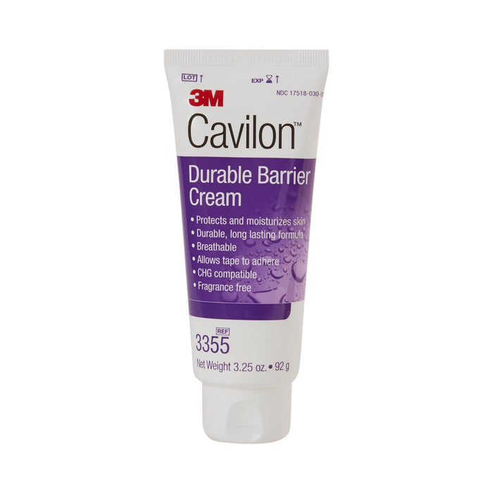 3M-3355 Skin Protectant 3M Cavilon 3.25 oz. Tube Unscented Cream CHG Compatible