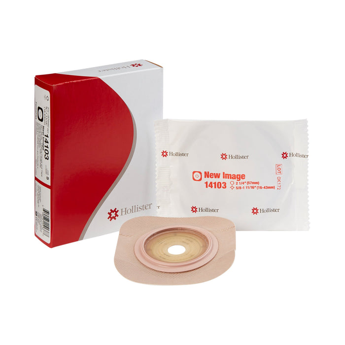 Hollister-14103 Ostomy Barrier New Image FormaFlex Moldable, Extended Wear Adhesive Tape 57 mm Flange Red Code System Up to 1-11/16 Inch Opening