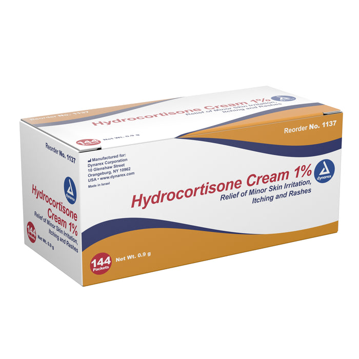 Dynarex-1137 Itch Relief Dynarex 1% Strength Cream 0.9 Gram Individual Packet