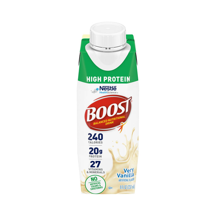 Nestle Healthcare Nutrition-00043900645834 Oral Protein Supplement Boost High Protein Very Vanilla Flavor Ready to Use 8 oz. Carton