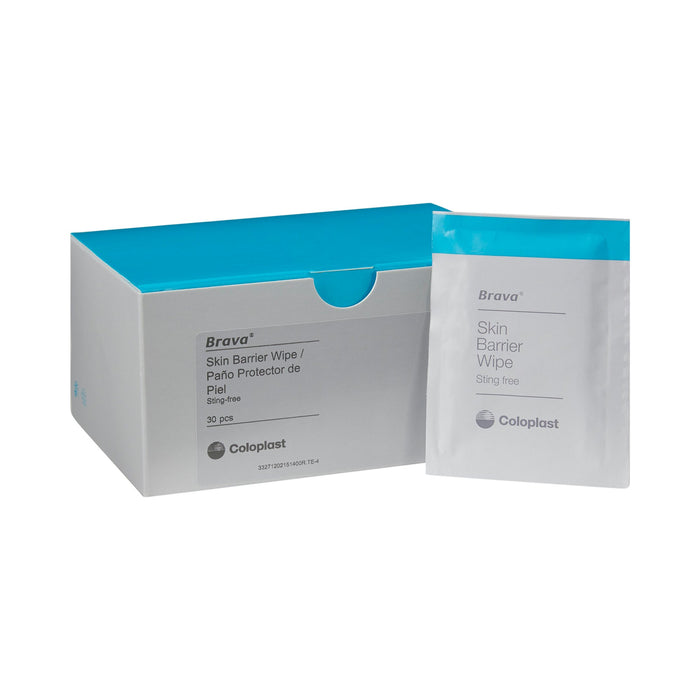 Coloplast-120215 Skin Barrier Wipe Brava Sting Free 90 to 95% Strength Hexamethyldisiloxane Individual Packet NonSterile