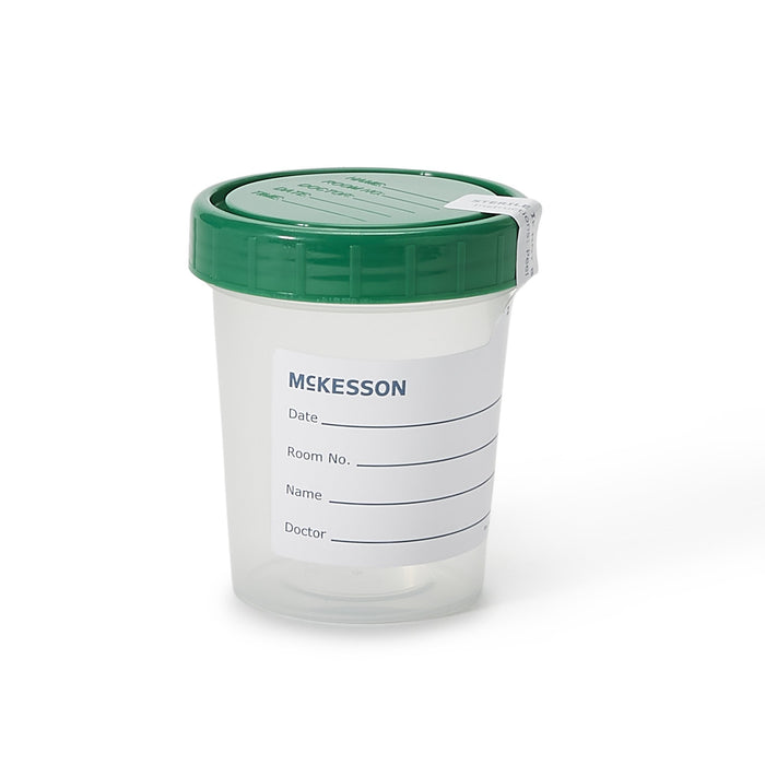 McKesson-569 Specimen Container 120 mL (4 oz.) Screw Cap Sterile Inside Only