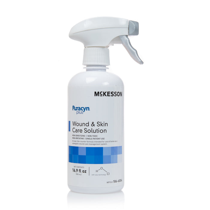 McKesson-186-6004 Wound Cleanser Puracyn Plus 16.9 oz. Spray Bottle NonSterile Antimicrobial
