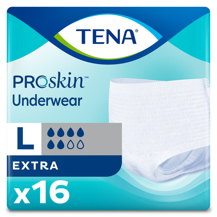 Essity HMS North America Inc-72332 Unisex Adult Absorbent Underwear TENA ProSkin Extra Protective Pull On with Tear Away Seams Large Disposable Moderate Absorbency