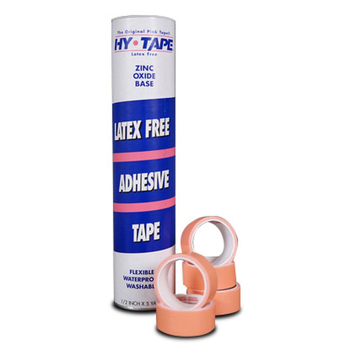 Hy-Tape International-10LF Medical Tape Hy-Tape Waterproof Zinc Oxide Adhesive 1 Inch X 5 Yard Pink NonSterile