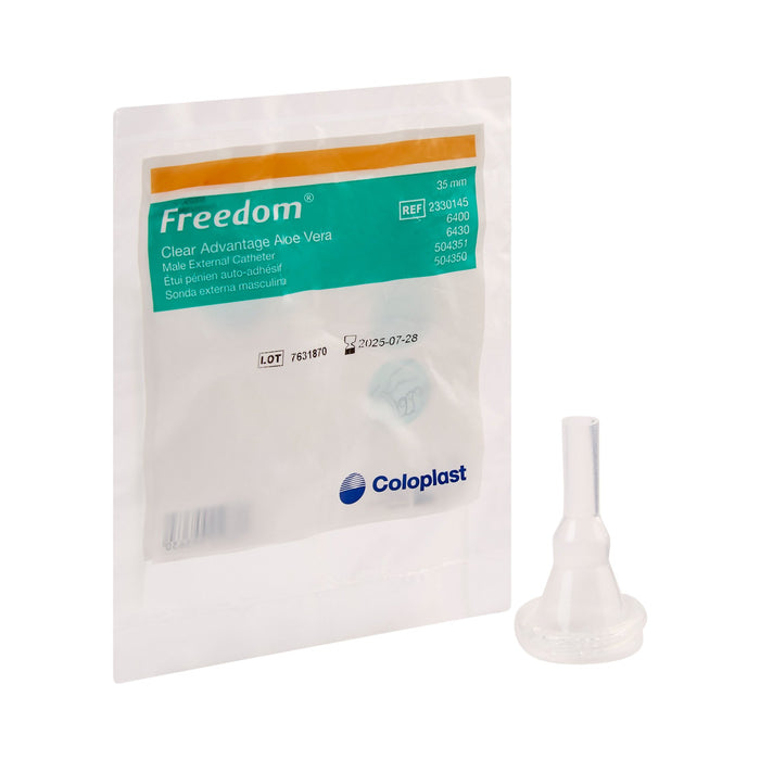 Coloplast-8000 Male External Catheter Freedom Cath Self-Adhesive Strip Latex Small