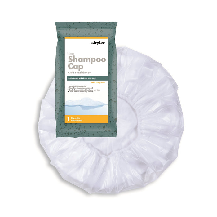 Sage Products-7909 Shampoo Cap Comfort 1 per Pack Individual Packet Powder Scent