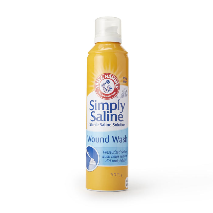 Church and Dwight-02260008552 Wound Cleanser Simply Saline Wound Wash 7.1 oz. Spray Can Sterile