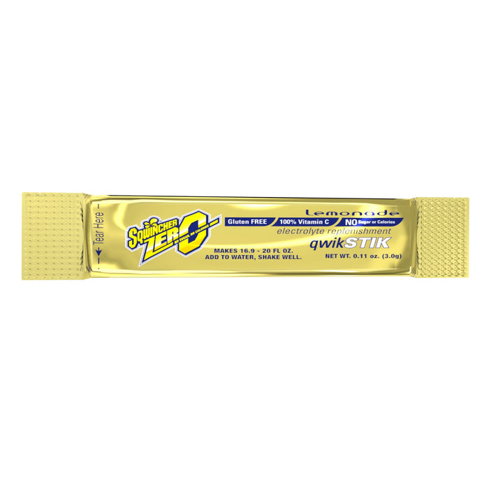 Kent Precision Foods-159060103 Electrolyte Replenishment Drink Mix Sqwincher Quik Stik Zero Lemonade Flavor 0.11 oz.