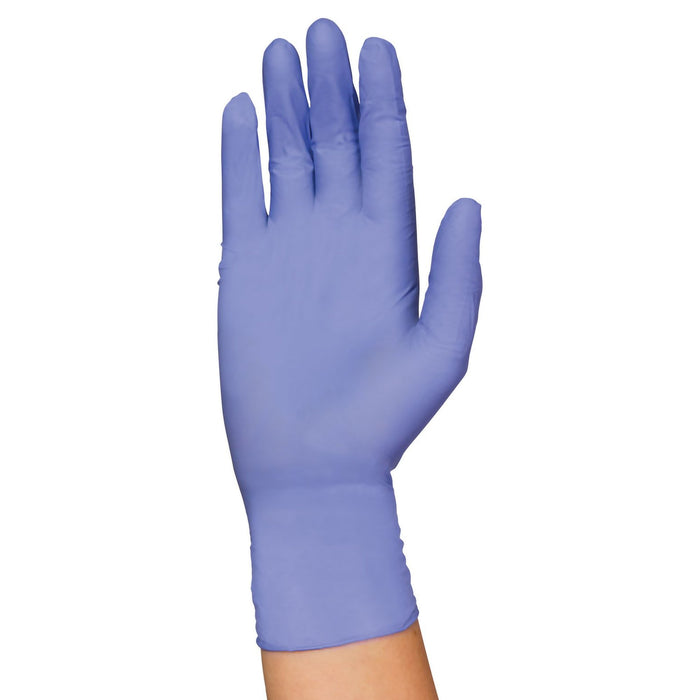 SVS LLC Dba S2S Global-5063 Exam Glove PremierPro Plus Medium NonSterile Nitrile Standard Cuff Length Textured Fingertips Blue Chemo Tested