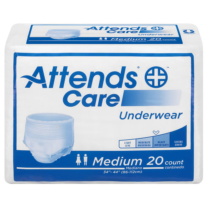 Attends Healthcare Products-APV20 Unisex Adult Absorbent Underwear Attends Care Pull On with Tear Away Seams Regular Disposable Moderate Absorbency