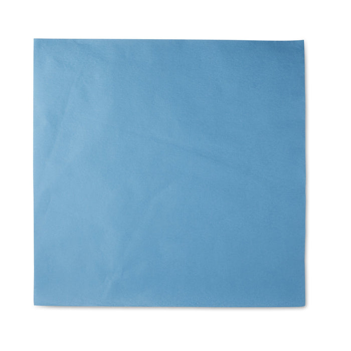 McKesson-18-487 Sterilization Wrap Blue 20 X 20 Inch Single Layer Cellulose Steam / EO Gas