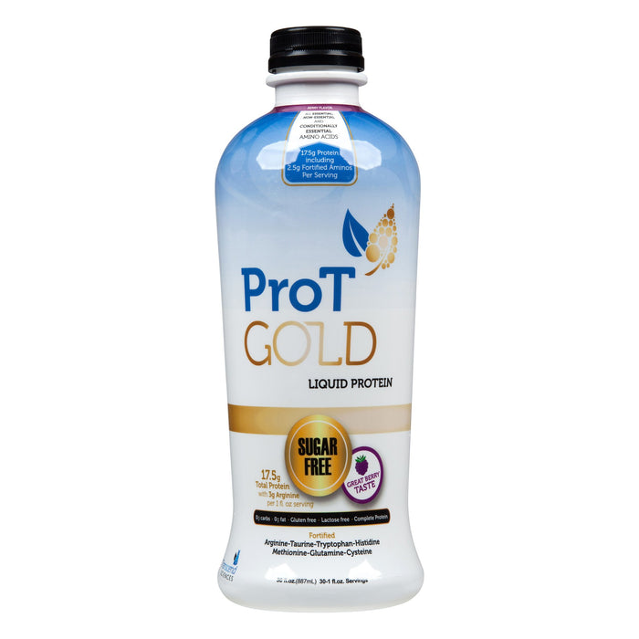 OP2 Labs Inc-851010004157 Oral Protein Supplement ProT Gold Berry Flavor Ready to Use 30 oz. Bottle