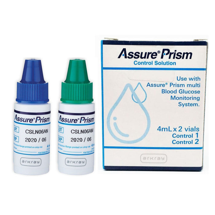 Arkray USA-530006 Diabetes Management Test Control Assure Prism Blood Glucose Test 2 Levels
