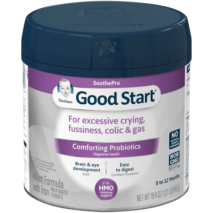 Nestle Healthcare Nutrition-5000048723 Infant Formula Gerber Good Start SoothePro 19.4 oz. Canister Powder
