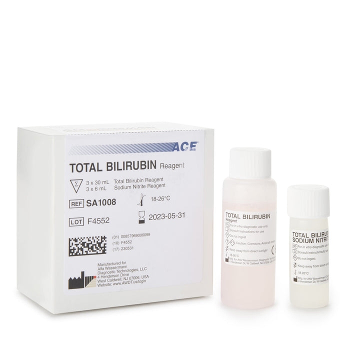 Alfa Wassermann-SA1008 Reagent ACE Hepatic / General Chemistry Total Bilirubin 300 Tests 3 X 30 mL