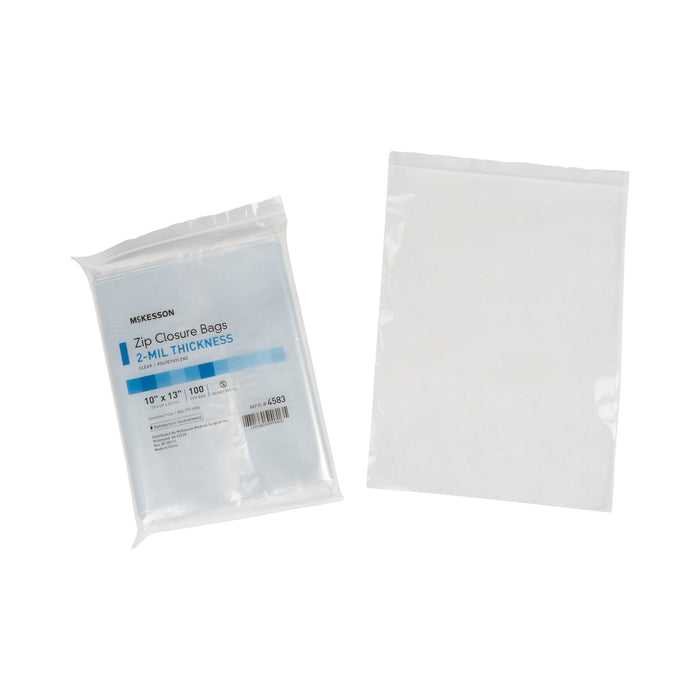 McKesson-4583 Reclosable Bag 10 X 13 Inch Polyethylene Clear Zipper Closure