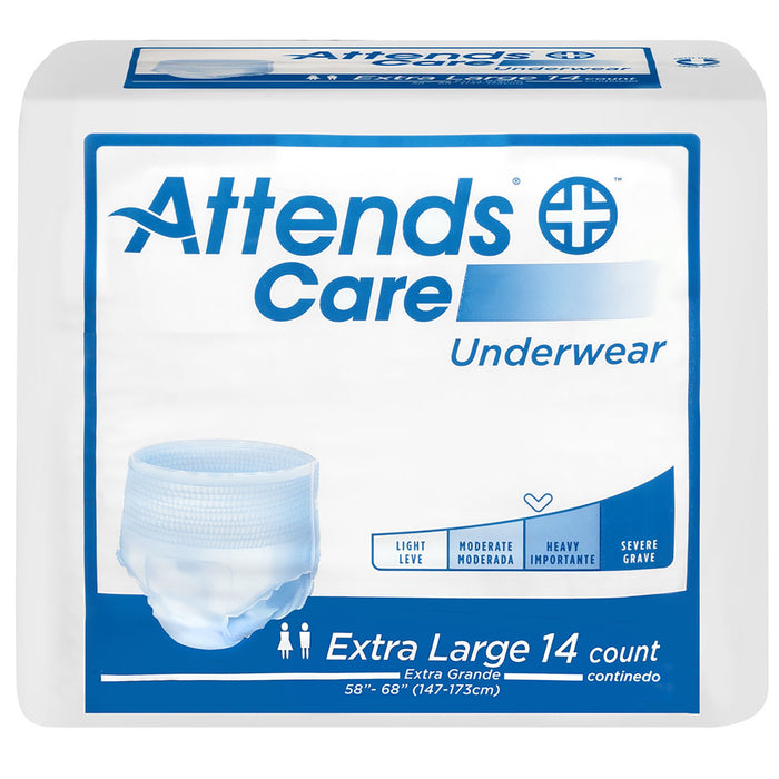 Attends Healthcare Products-APV40 Unisex Adult Absorbent Underwear Attends Care Pull On with Tear Away Seams X-Large Disposable Moderate Absorbency