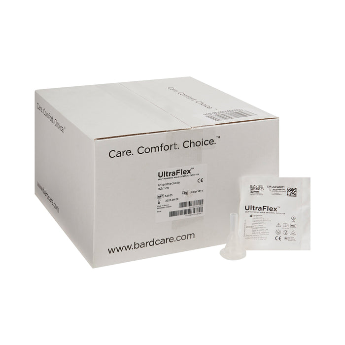 Bard-33103 Male External Catheter UltraFlex Self-Adhesive Seal Silicone Intermediate