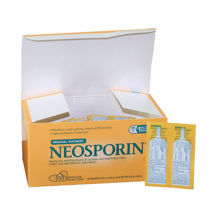 Johnson & Johnson Consumer-369968063497 First Aid Antibiotic Neosporin Ointment 0.9 Gram Individual Packet