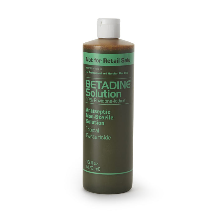 Emerson Healthcare-67618015017 Skin Prep Solution Betadine 16 oz. Bottle 10% Strength Povidone-Iodine NonSterile