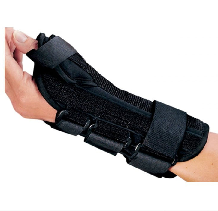 DJO-79-87303 Wrist Brace with Abducted Thumb ProCare ComfortFORM Aluminum / Foam / Spandex / Plastic Right Hand Black Small