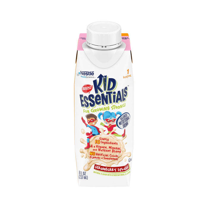 Nestle Healthcare Nutrition-00043900285740 Pediatric Oral Supplement Boost Kid Essentials 1.0 Strawberry Splash Flavor 8 oz. Carton Ready to Use