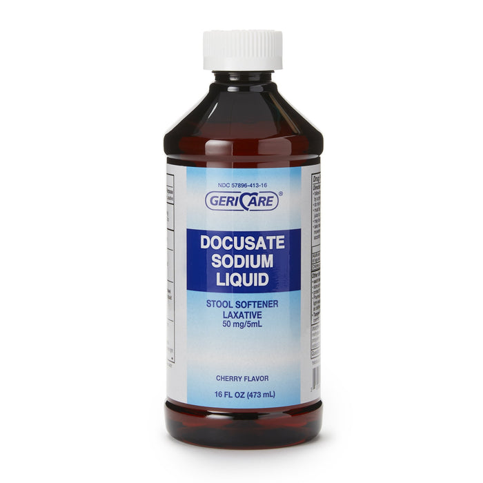 McKesson-Q402-16-GCP Stool Softener Brand Liquid 16 oz. 50 mg / 5 mL Strength Docusate Sodium