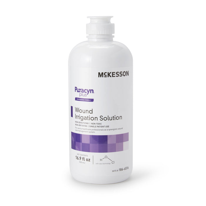 McKesson-186-6516 Wound Cleanser Puracyn Plus Professional 16.9 oz. Flip Top Bottle NonSterile Antimicrobial