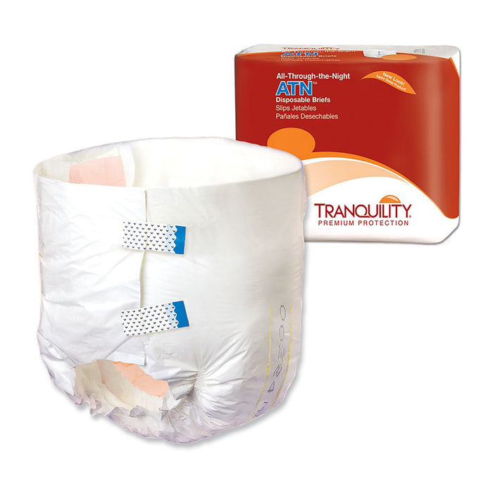 Principle Business Enterprises-2186 Unisex Adult Incontinence Brief Tranquility ATN Large Disposable Heavy Absorbency