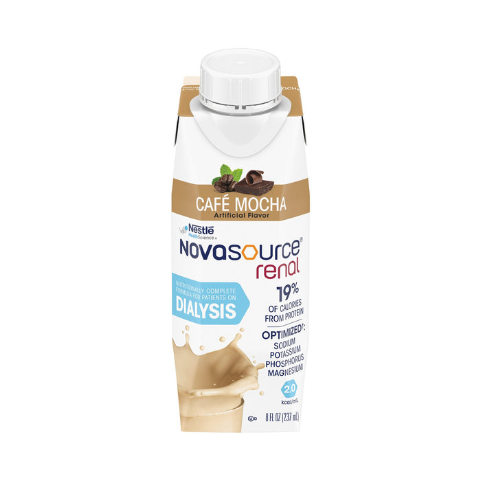 Nestle Healthcare Nutrition-00043900185446 Oral Supplement Novasource Renal Café Mocha Flavor Ready to Use 8 oz. Carton