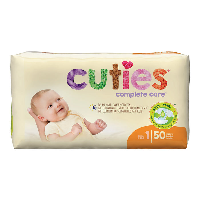 First Quality-CR1001 Unisex Baby Diaper Cuties Size 1 Disposable Heavy Absorbency