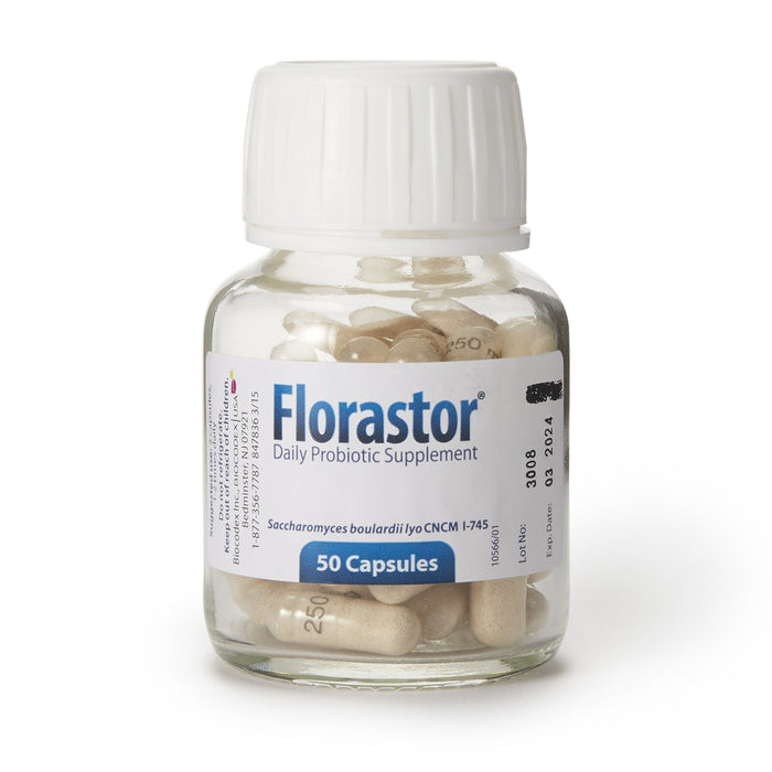 Biocodex-66825000201 Probiotic Dietary Supplement Florastor 50 per Bottle Capsule