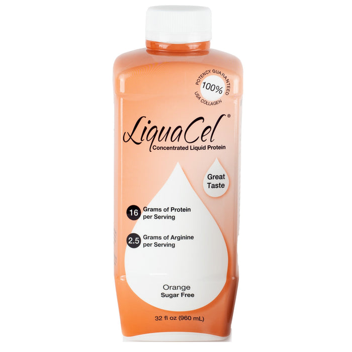 Global Health Products-GH92 Oral Protein Supplement LiquaCel Orange Flavor Ready to Use 32 oz. Bottle