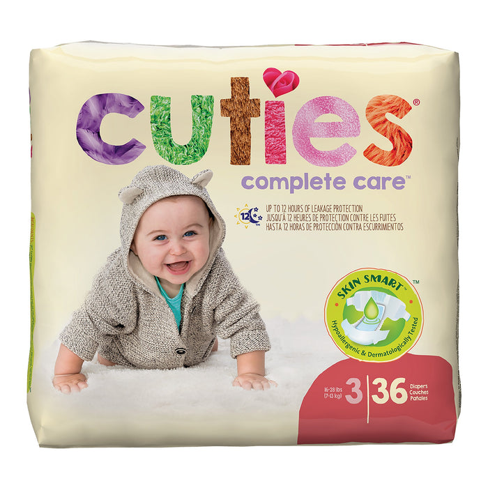 First Quality-CR3001 Unisex Baby Diaper Cuties Size 3 Disposable Heavy Absorbency