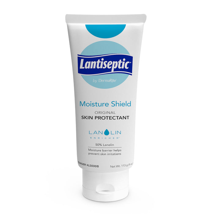 DermaRite Industries-LS0308 Skin Protectant Lantiseptic Moisture Shield 4 oz. Tube Lanolin Scent Ointment