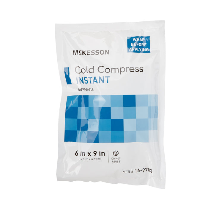 McKesson-16-9703 Instant Cold Pack General Purpose 6 X 9 Inch Plastic / Ammonium Nitrate / Water Disposable
